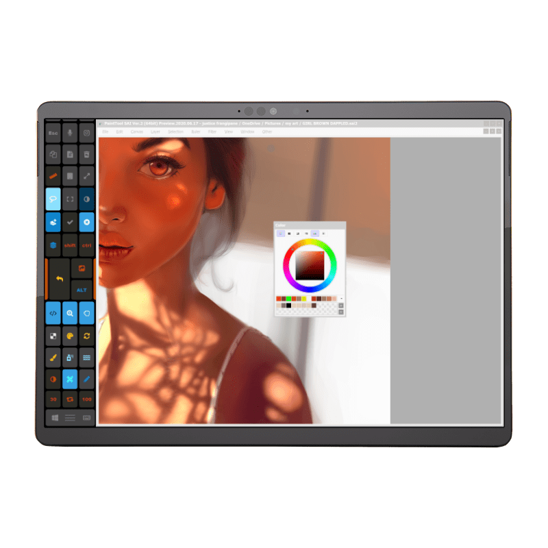 paint tool sai v2 tablet pro hotkeys Artist Pad touch panel
