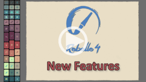 new features thumbnail for rebelle drawing application