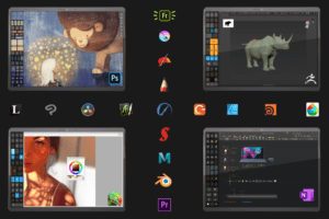 tablet pro touch on screen keyboard shortcut buttons