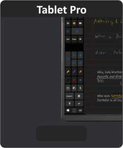 Tablet Pro Artist Pad TOUCH controls buttons