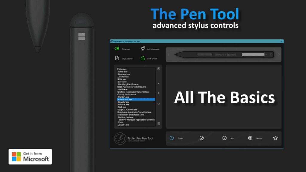Pen tool Surface pen Basics