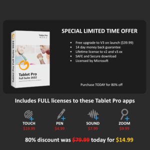 tablet pro touch pen sound keyboard 75% off